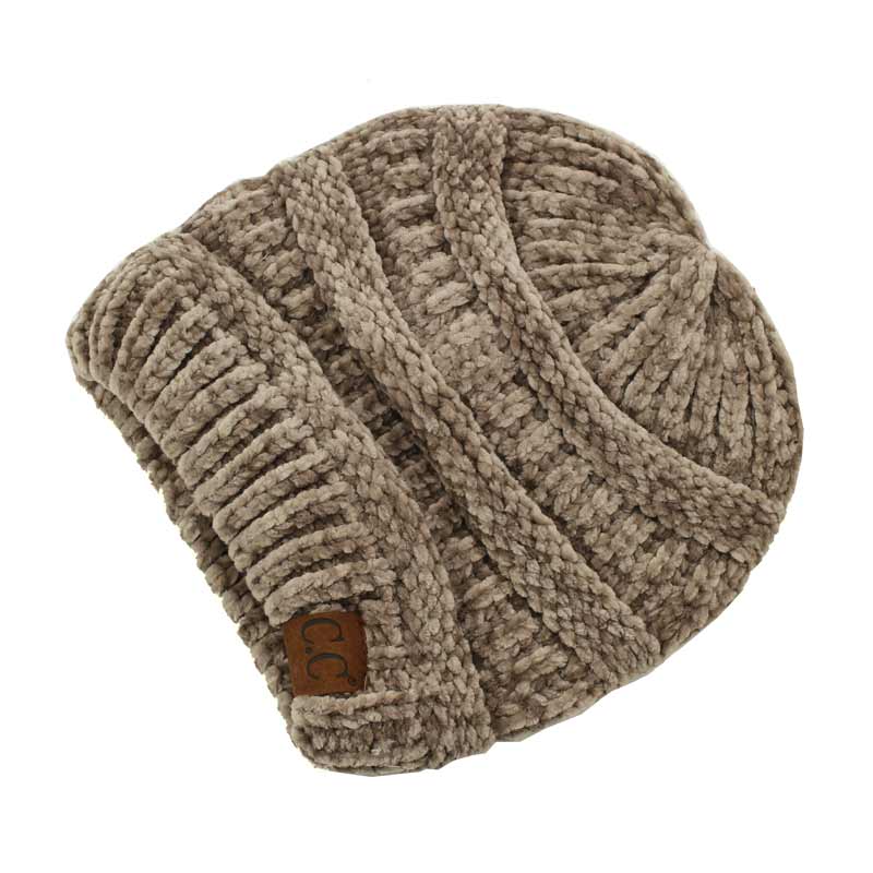 C.C Ribbed Chenille Beanie Hat