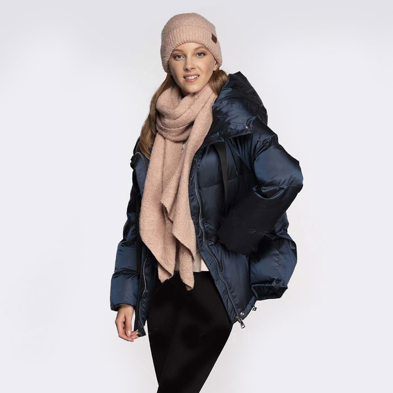 C.C Solid Boucle Yarn Beanie Hat with Cuff - Image 3
