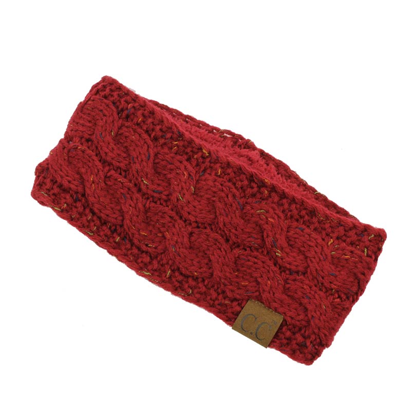 C.C Chunky Knit Confetti Sherpa Lined Headband