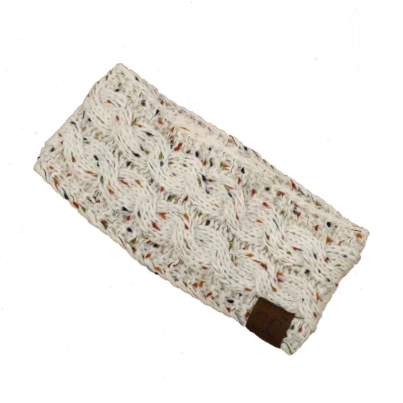 C.C Chunky Knit Confetti Sherpa Lined Headband
