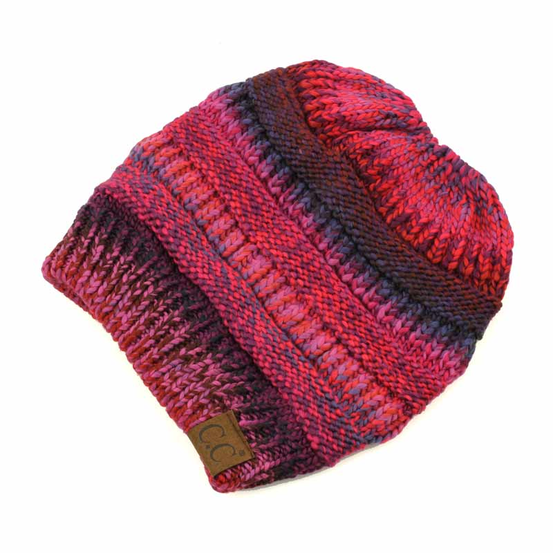 C.C Multi Color Cable Knit Beanie Tale
