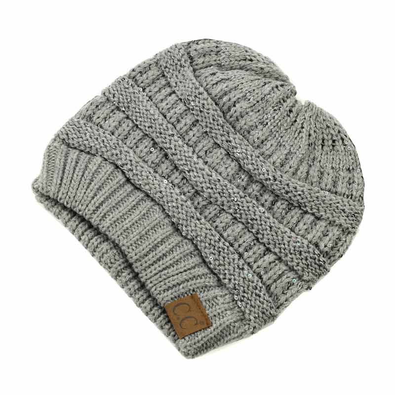 C.C Beanie Tail Hat with Sequin