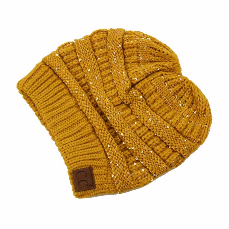 C.C Beanie Tail Hat with Sequin