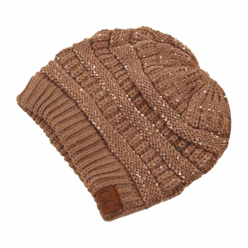 C.C Beanie Tail Hat with Sequin