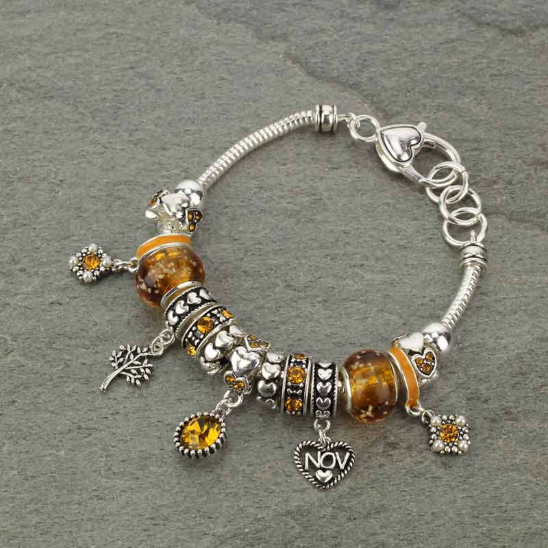 NOVEMBER Birthstone Multi Beads Bracelet