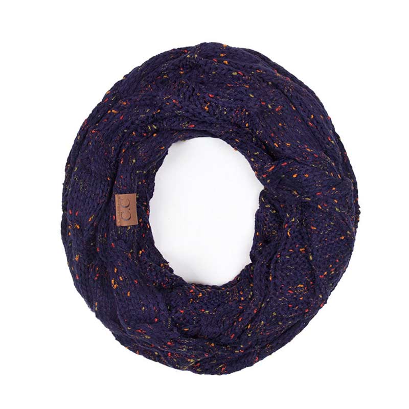 CC Cable Knit Confetti Infinity Scarf
