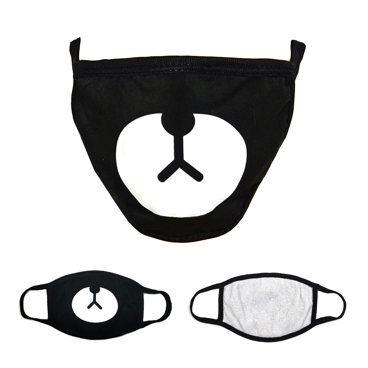 1DZ Fashion Black Color Masks
