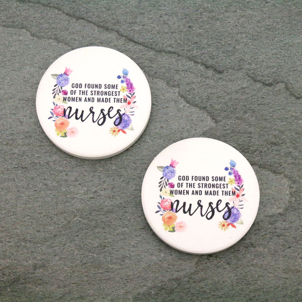 Nurses Absorbent Ceramic Car Coasters-ST0071/CLY