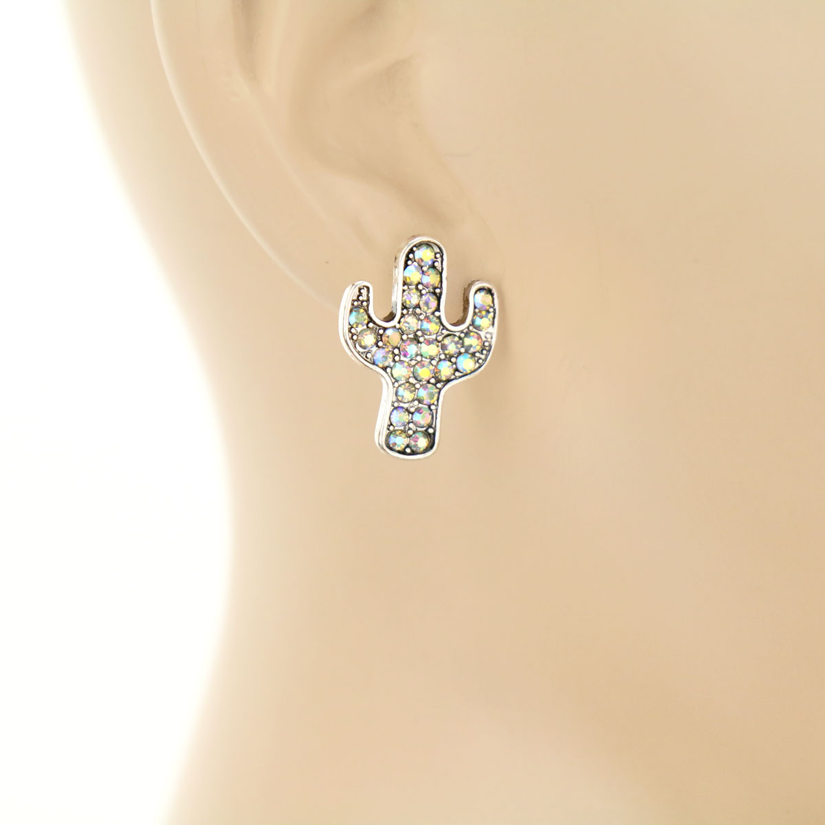 3 Pair Cactus Stone Earring Set - Image 3