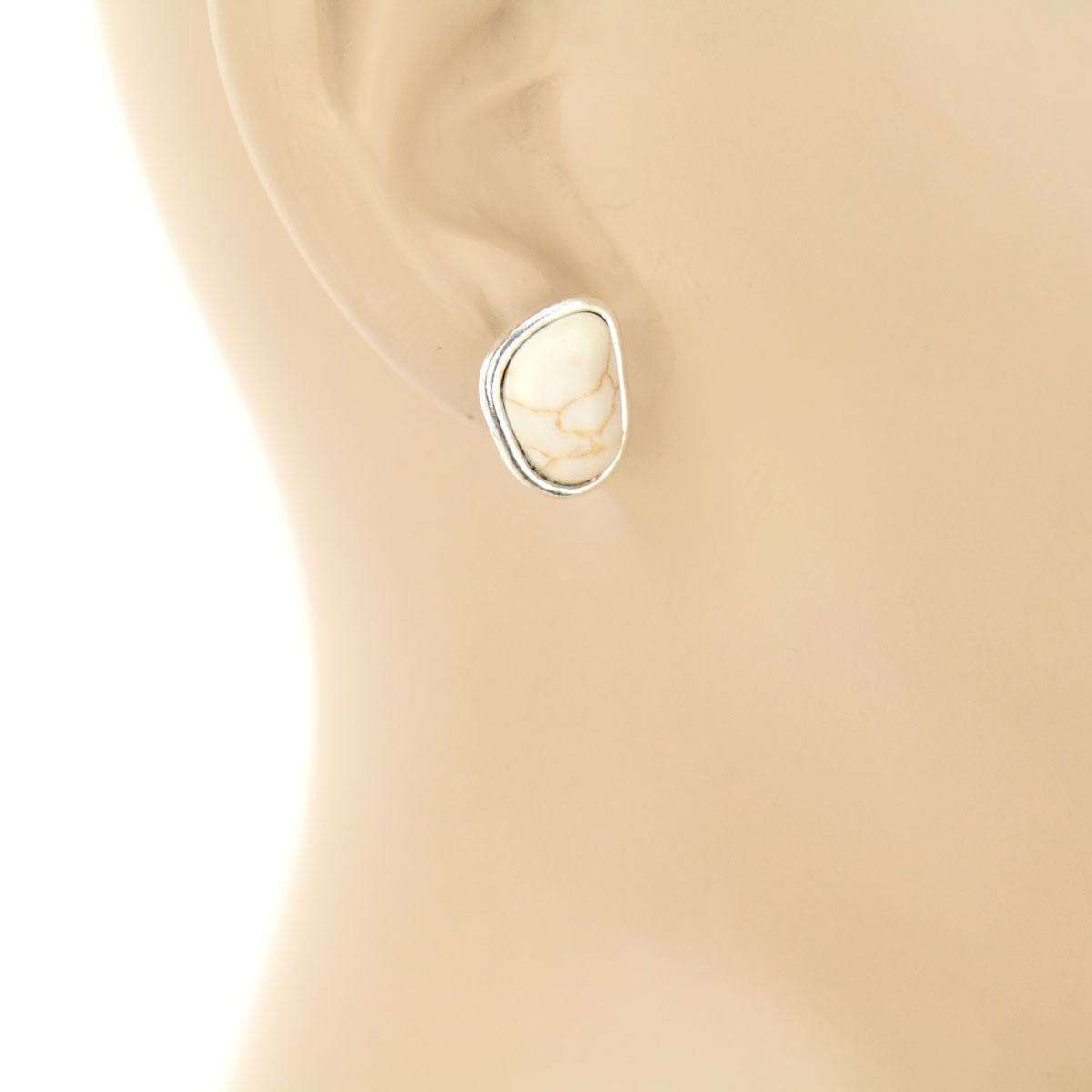 3 Pair Cactus Stone Earring Set - Image 2