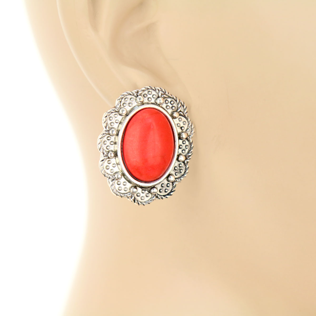3 Pair Stone Earring Set - Image 3