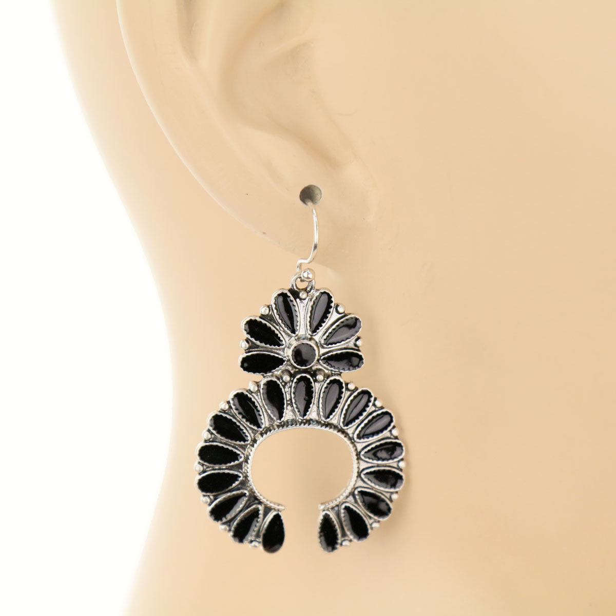 3 Pair Squash Blossom Earring Set - Image 2