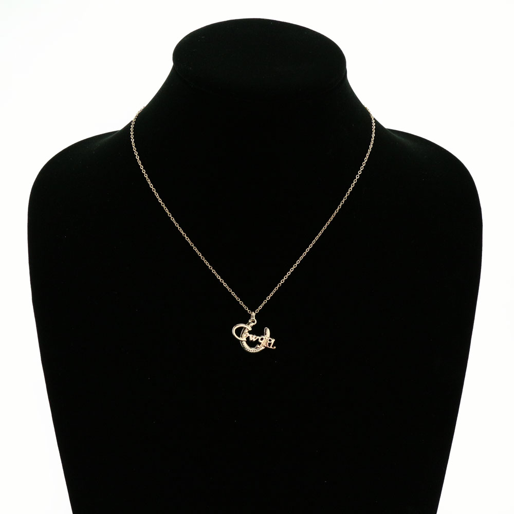 Cowgirl w/Horseshoe Pendant Necklace - Image 2