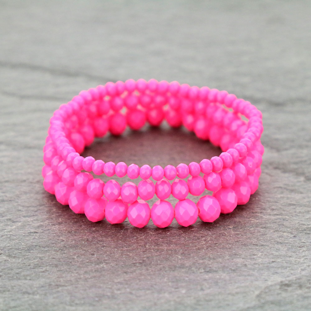 Small Crystal Bead Stackable Stretch Bracelet