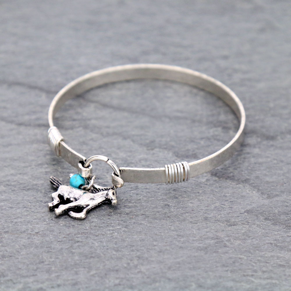 Western "Running Horse" Wire Bracelet
