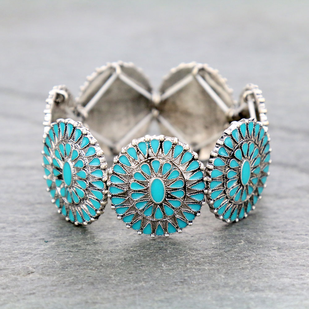 Epoxy Concho Bracelet