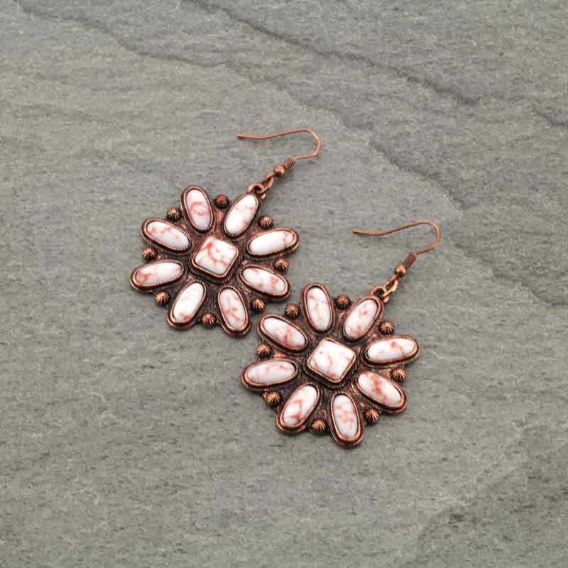 Concho Fish Hook Earrings
