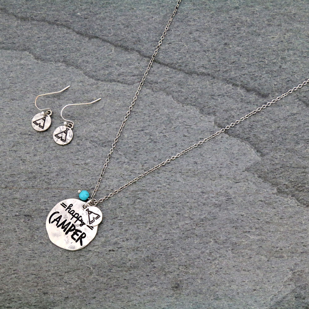 "Happy Camper" Necklace Set