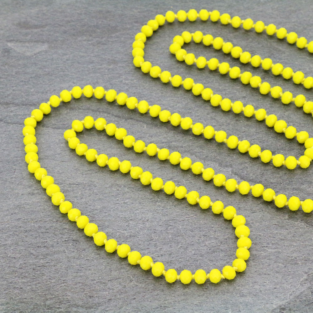 60" Endless Crystal Bead Necklace