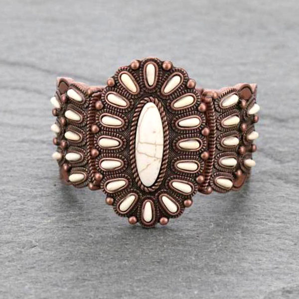 Western Style Stone Stretch Bracelet