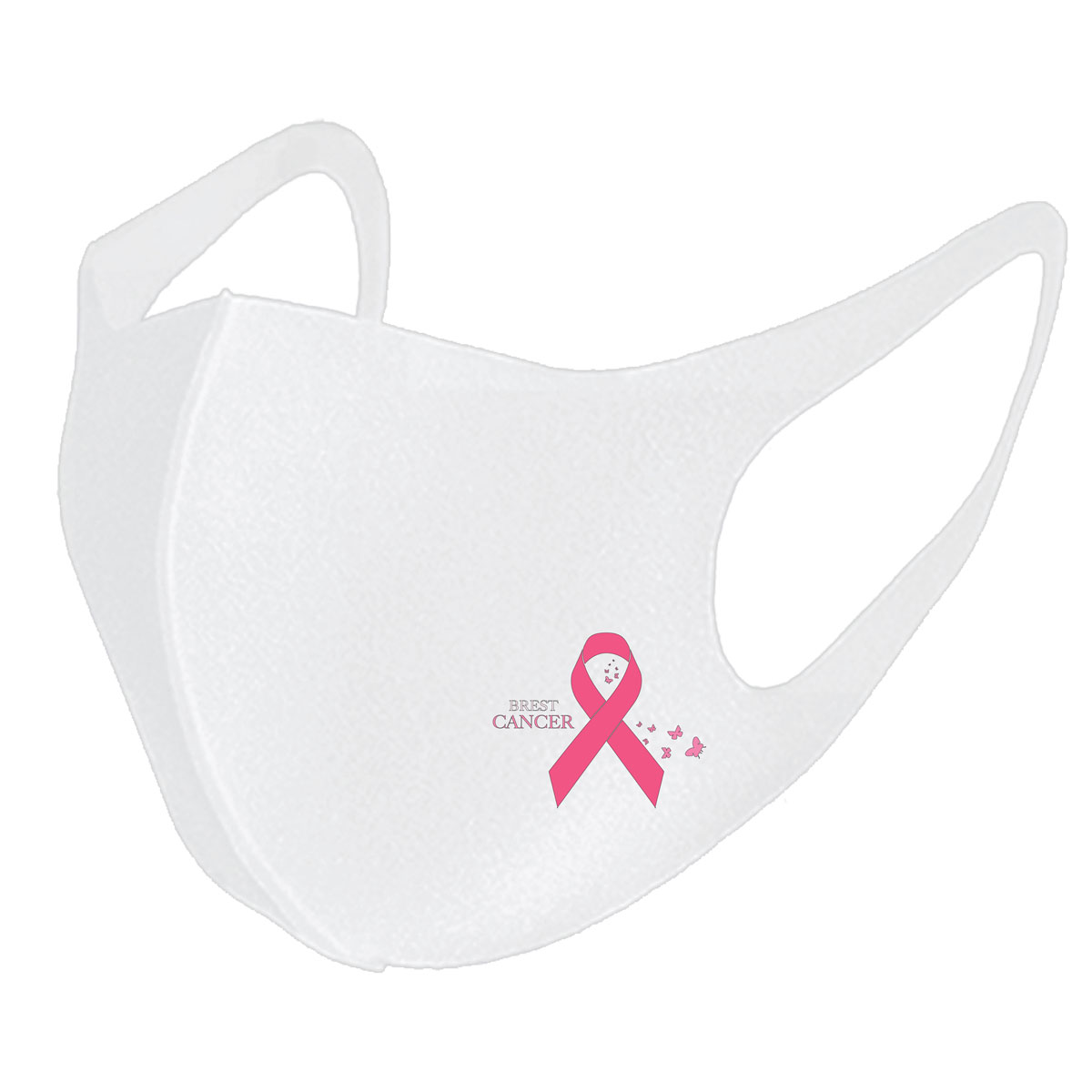 Breast Cancer Pink Ribbon Face Mask