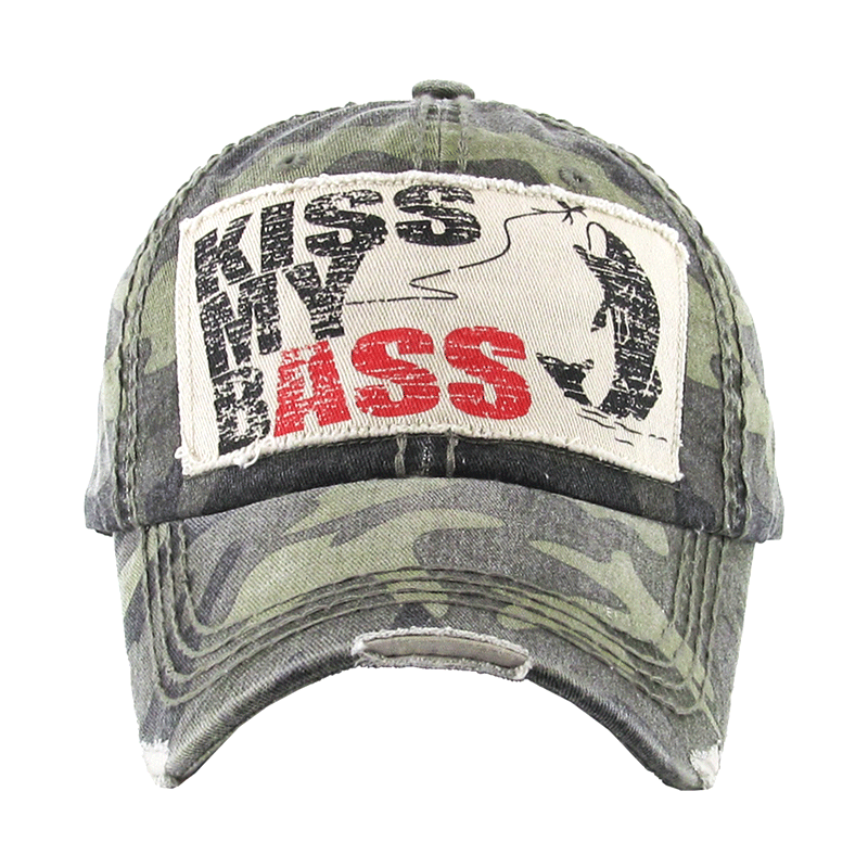 "KISS MY BASS" VINTAGE BALL CAP