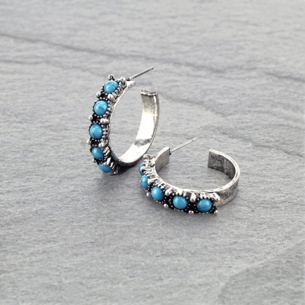 Western TQ Hoop Earrings - Image 2