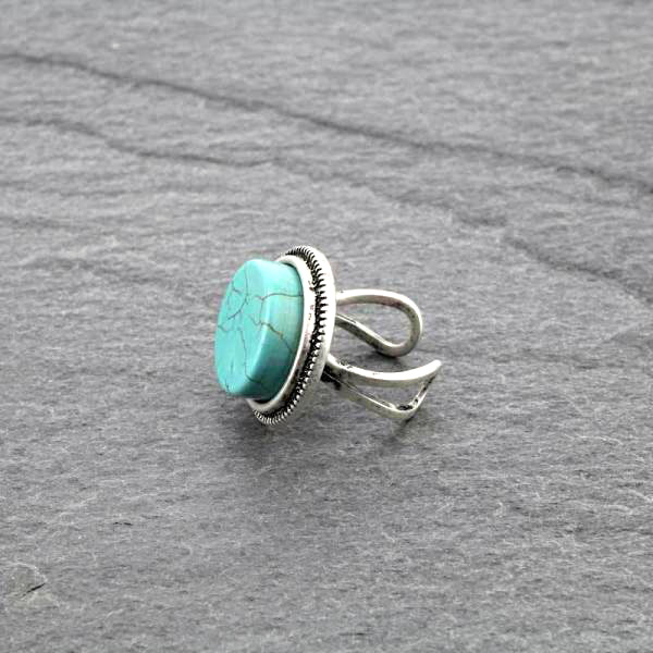 Natural Stone Adjustable Ring - Image 2