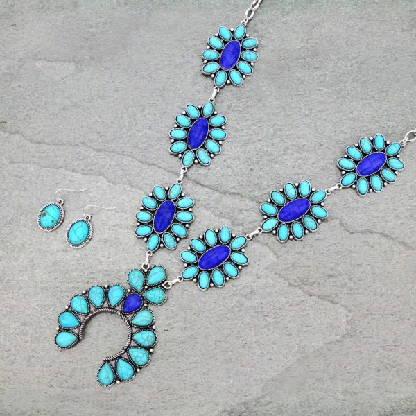 Statement Squash Blossom Necklace Set