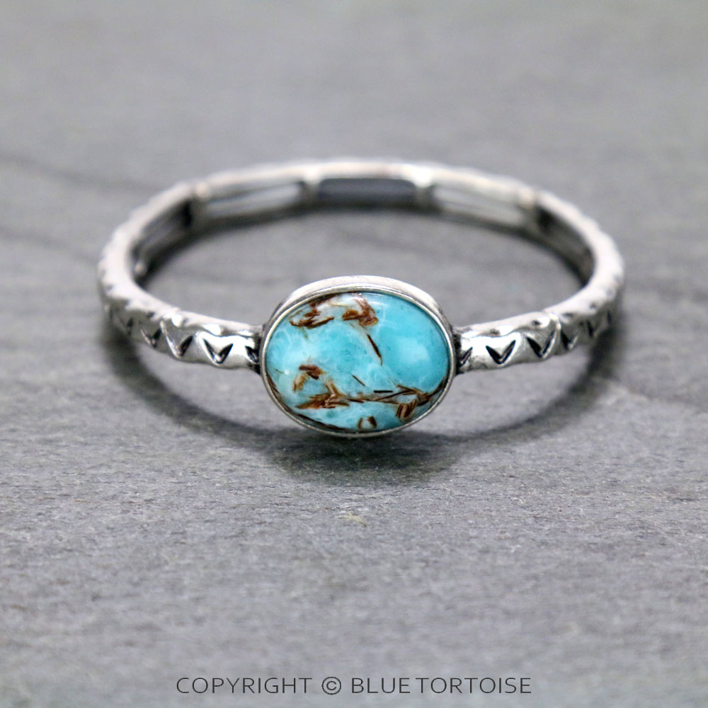 Western Semi Stone Stretch Bracelet