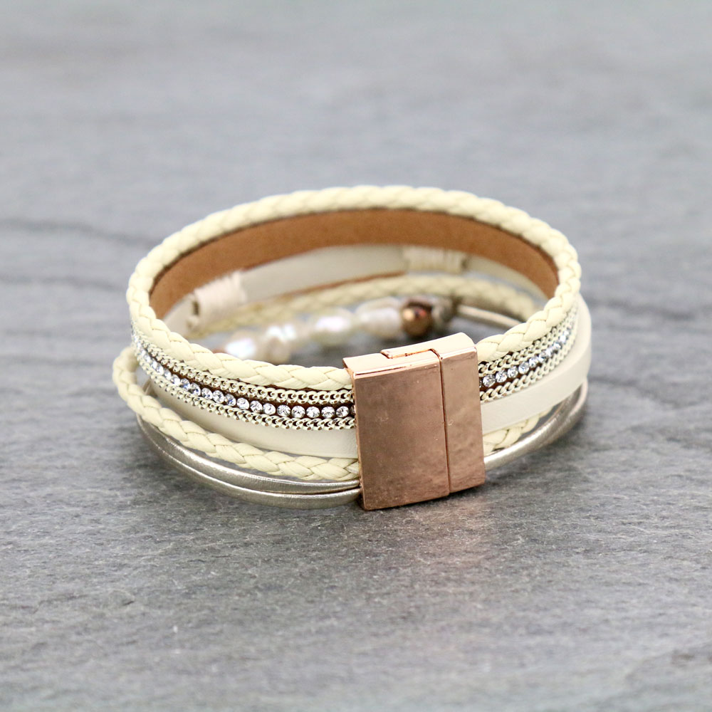 "Love" Magnetic Stacked Bracelet - Image 2