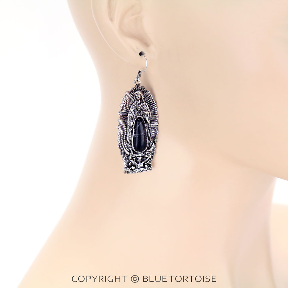 Mother of Guadalupe Dangle Earrings - Image 2