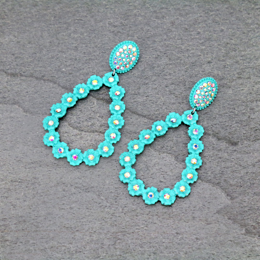 Western Teardrop Post Earrings