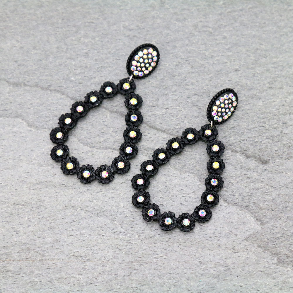 Western Teardrop Post Earrings