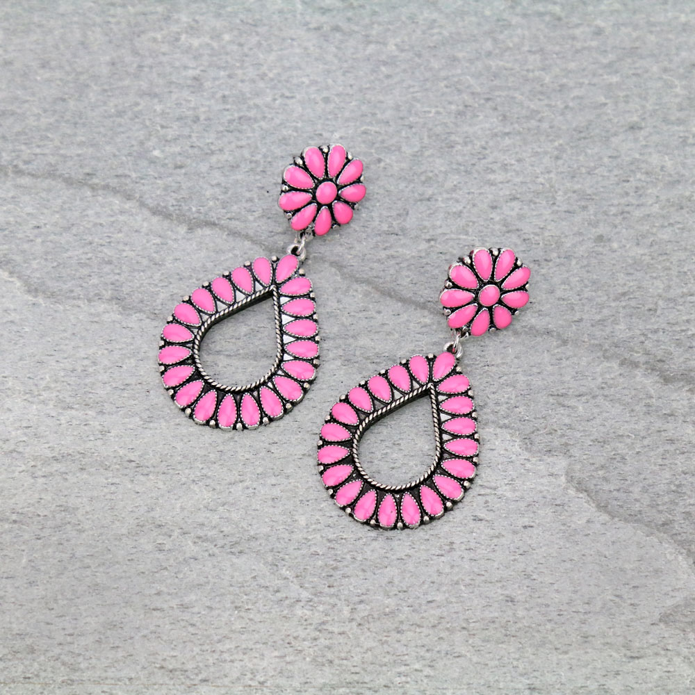 Western Teardrop Post Earrings