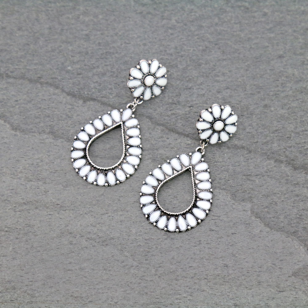 Western Teardrop Post Earrings