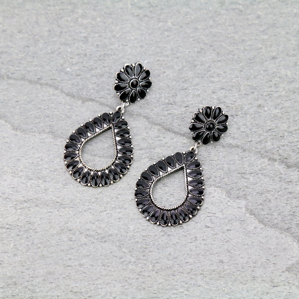 Western Teardrop Post Earrings