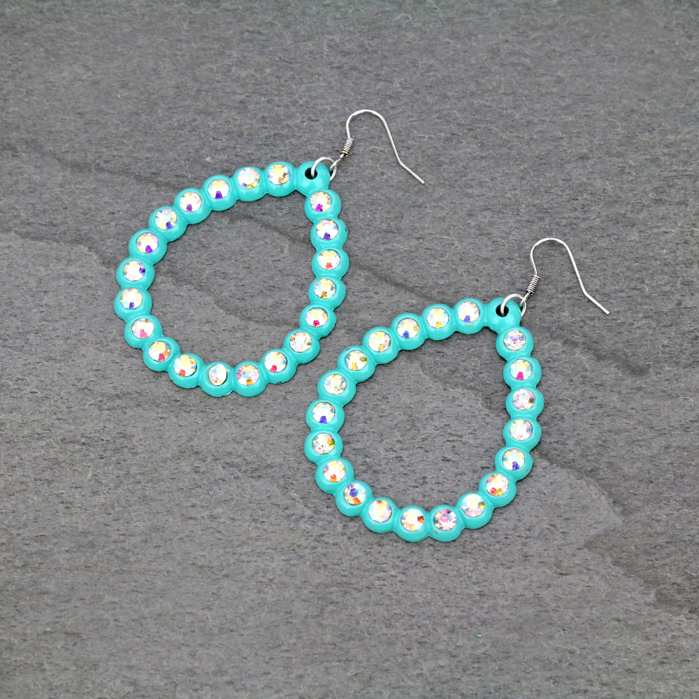 Tear Drop Fish Hook Earrings