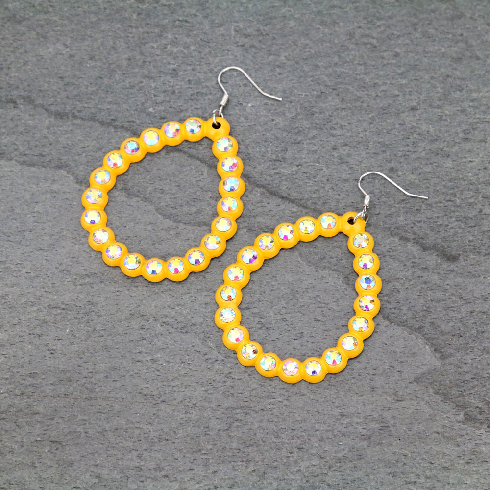 Tear Drop Fish Hook Earrings