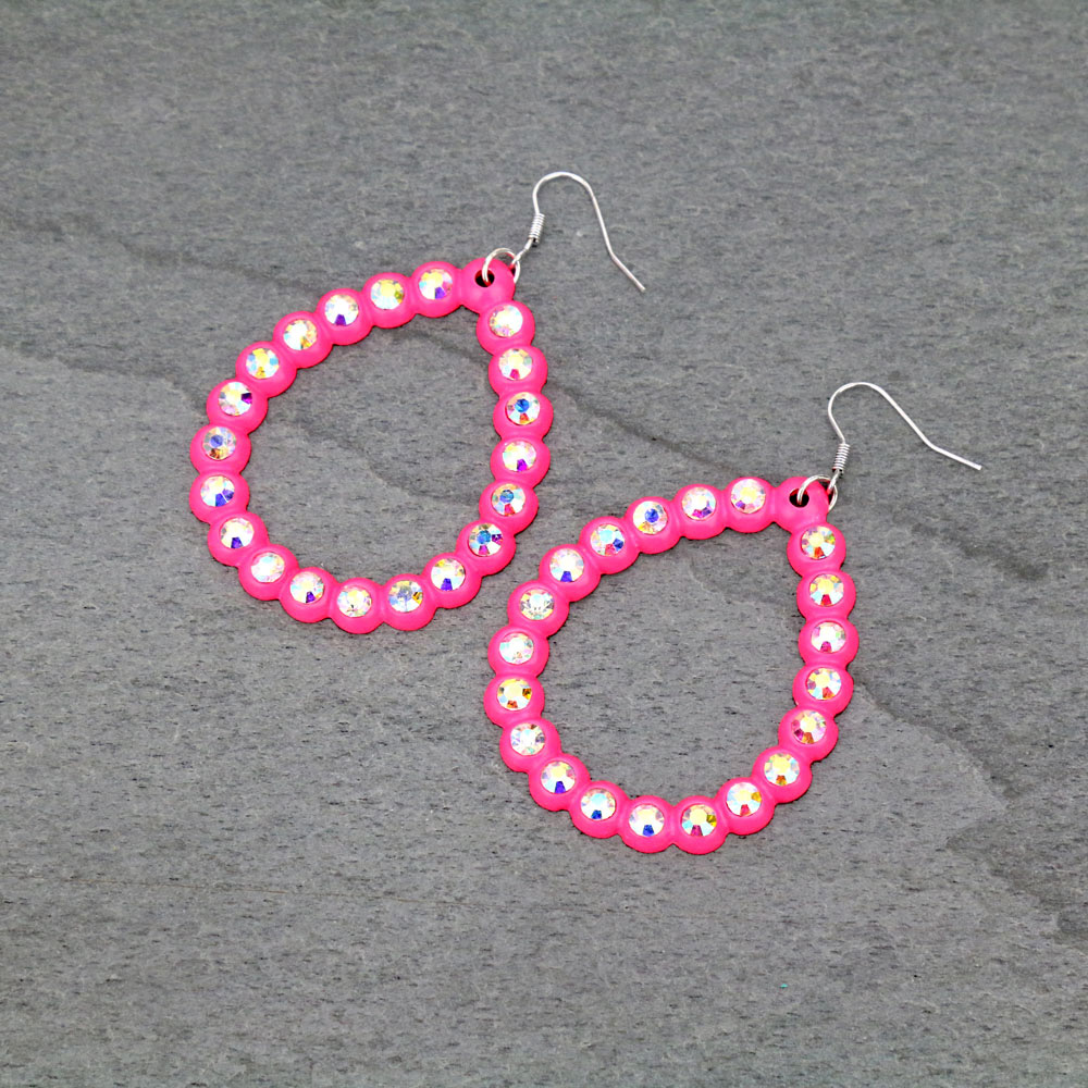 Tear Drop Fish Hook Earrings