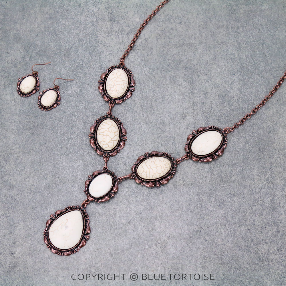 Western Turquoise Necklace Set