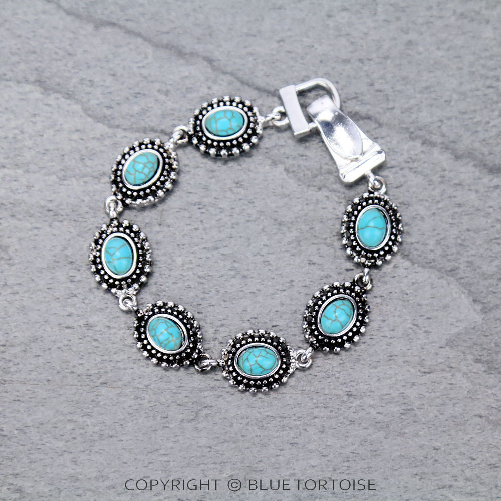 Oval Design Texture TQ Magnetic Bracelet