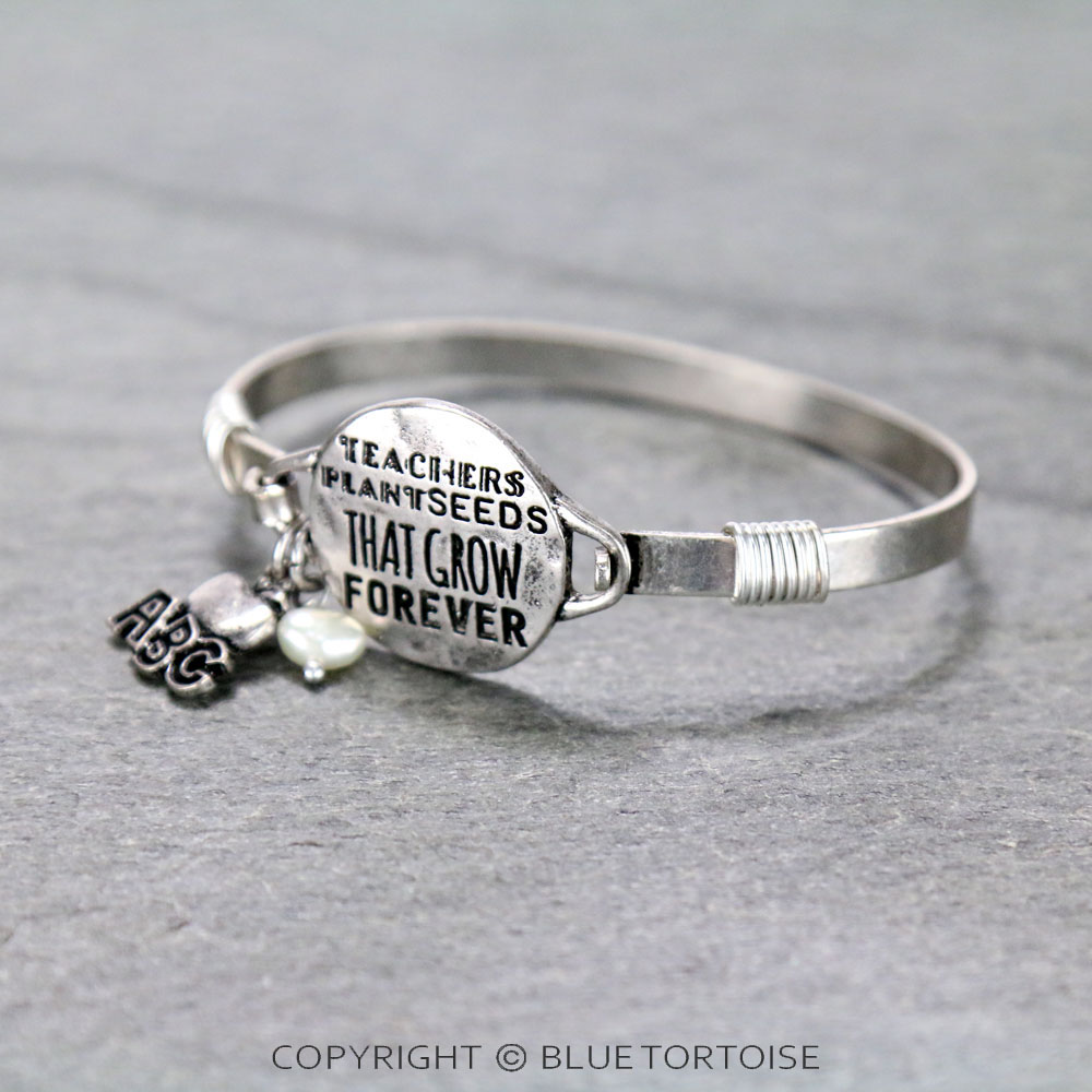 "Teachers" Wire Bracelet - Image 2