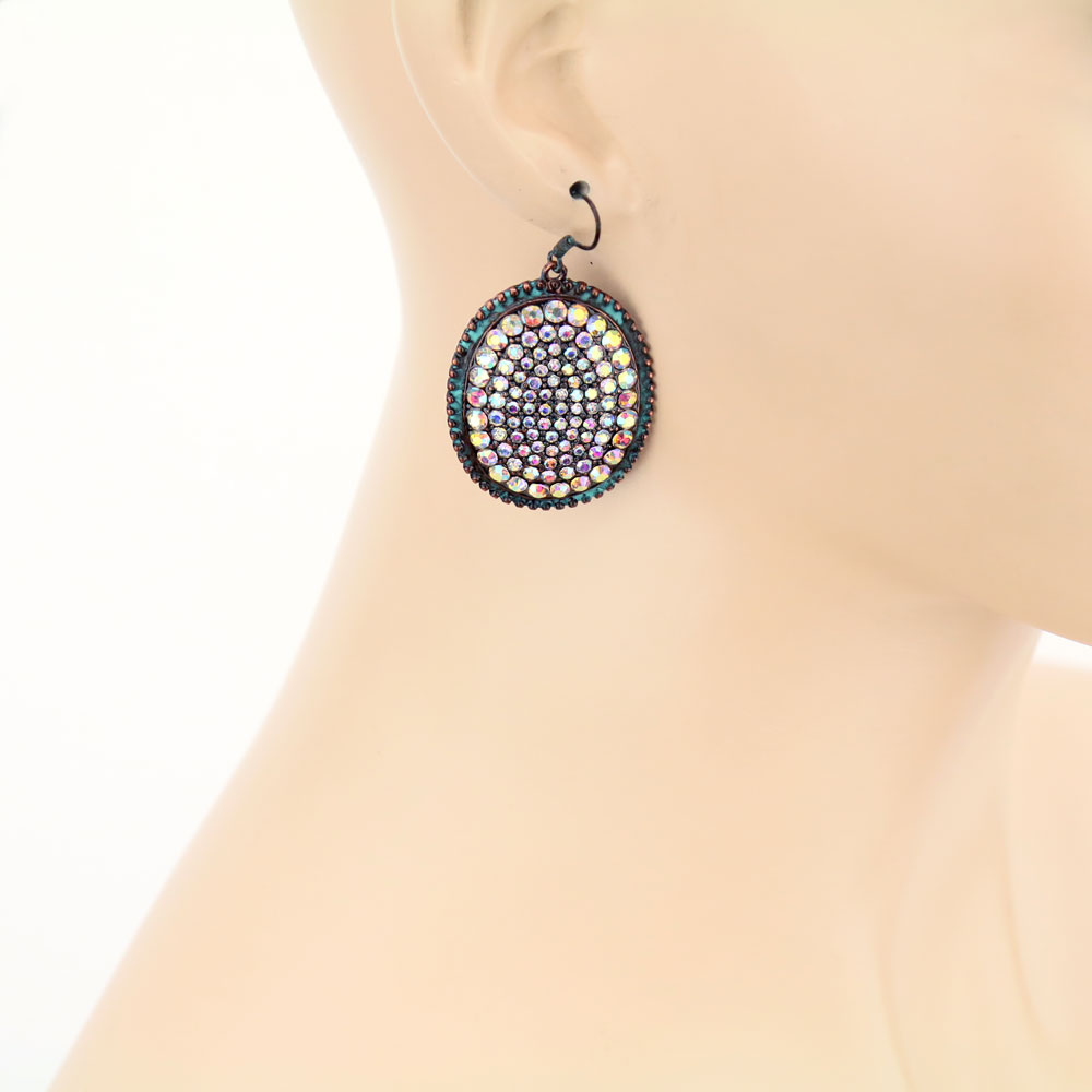 Stone Fish Hook Earrings - Image 2