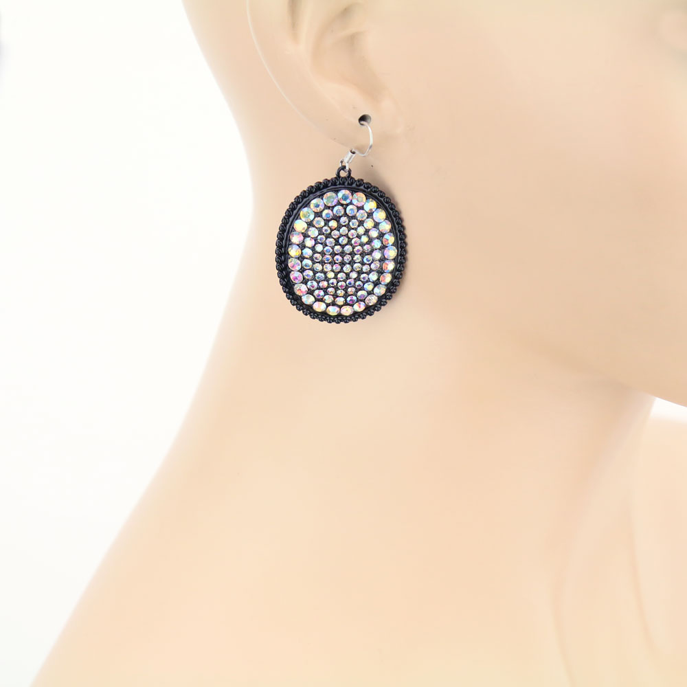 Stone Fish Hook Earrings - Image 2