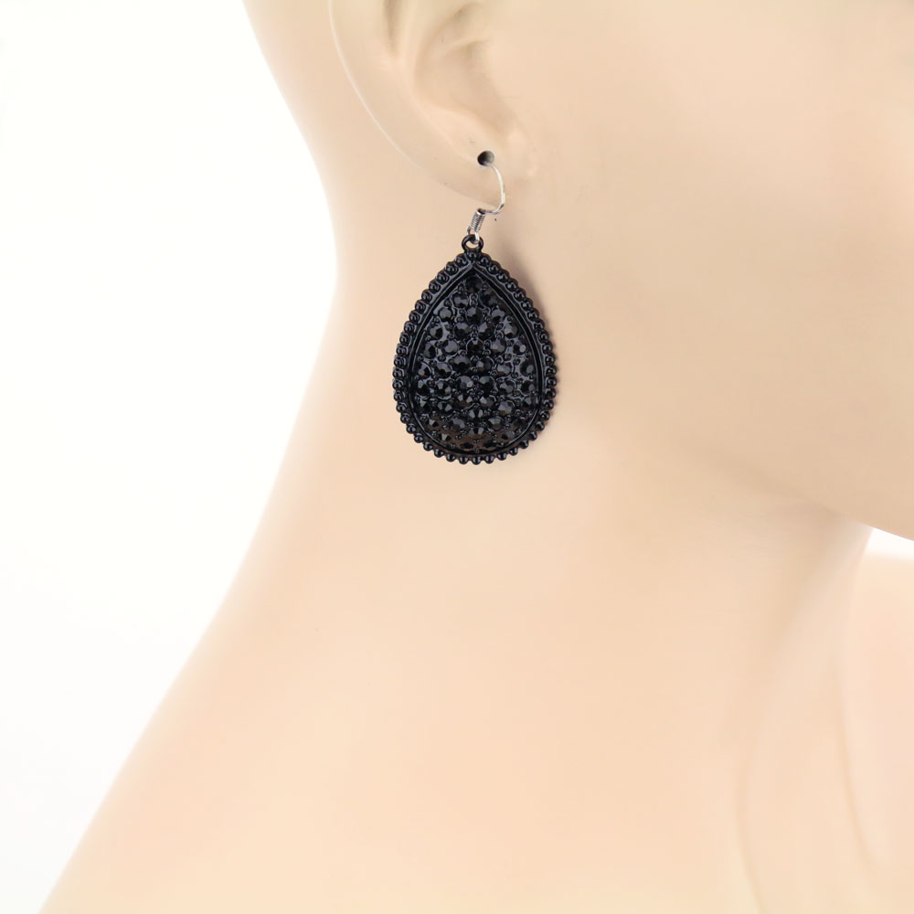Fashion Teardrop Fish Hook Earrings - Image 2