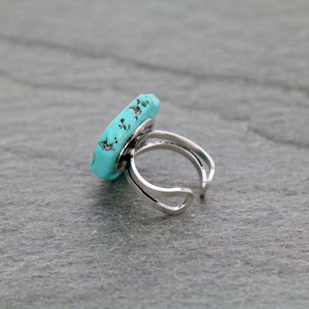 Western Stone Cuff Ring - Image 2