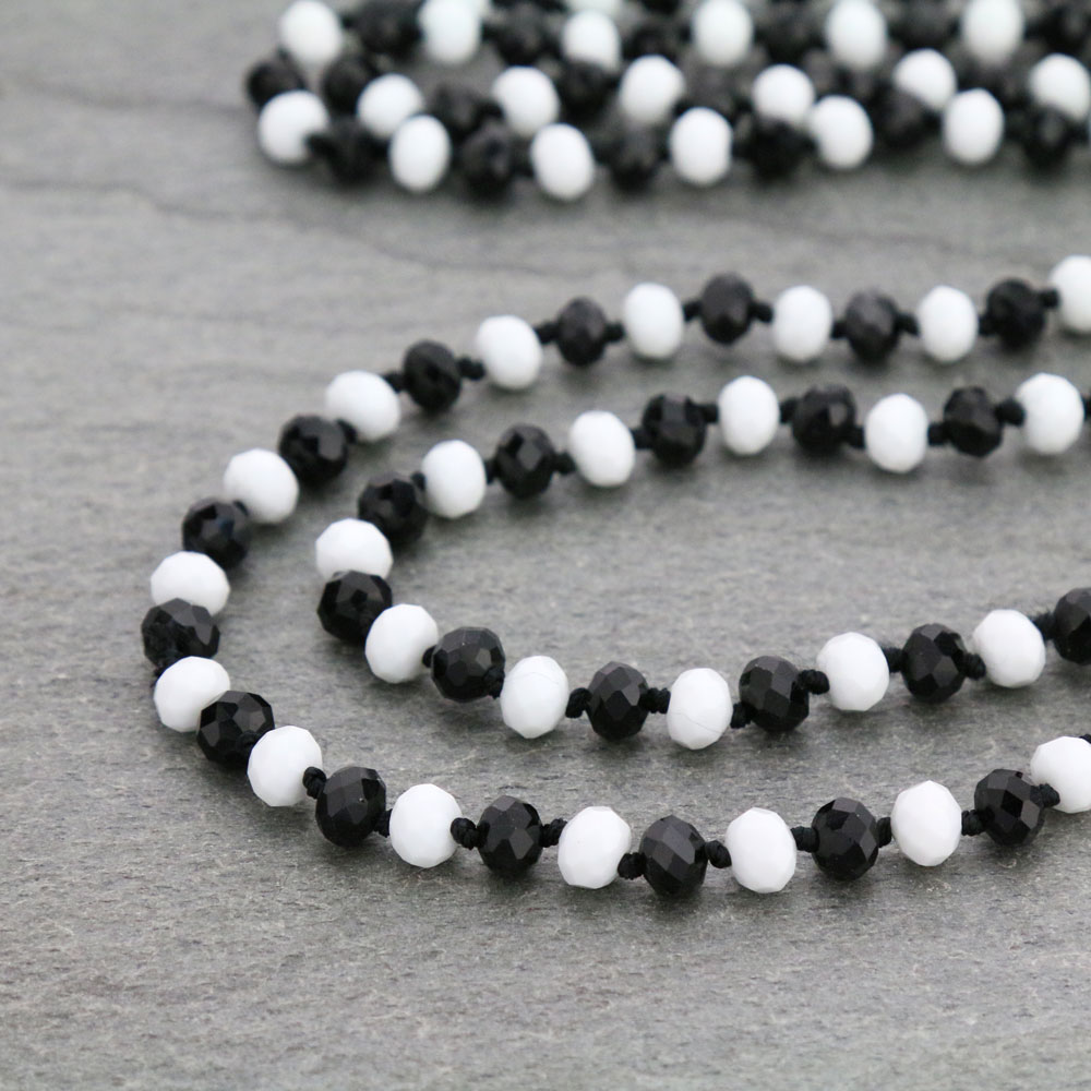 60" Endless Crystal Bead Necklace - Image 3