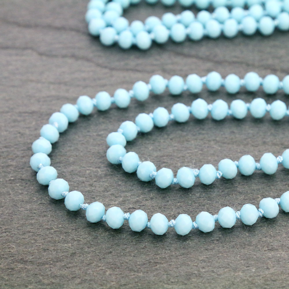 60" Endless Crystal Bead Necklace - Image 3