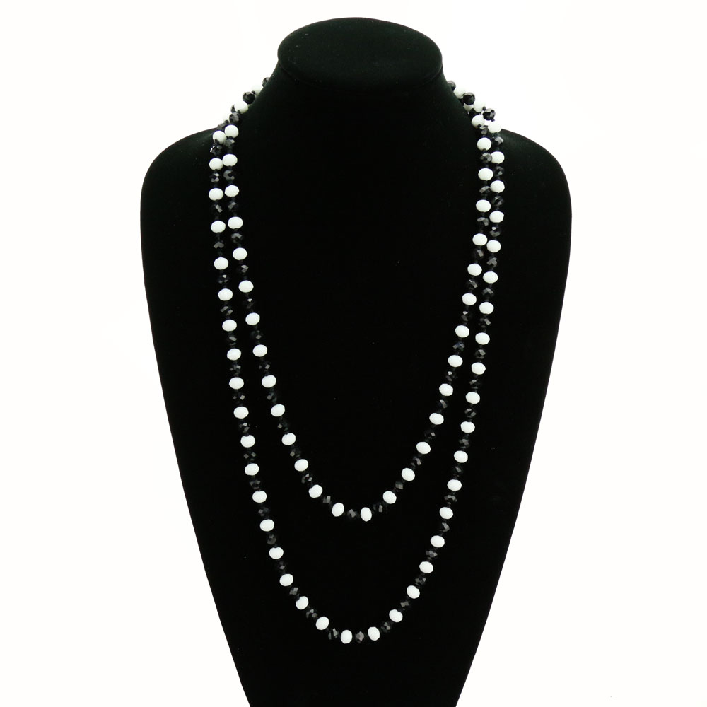 60" Endless Crystal Bead Necklace - Image 4